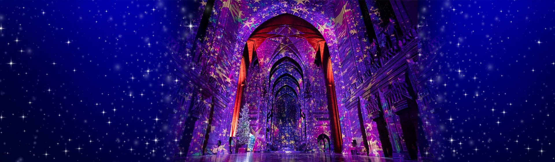 Liverpool Cathedral Christmas Light Show: Noel